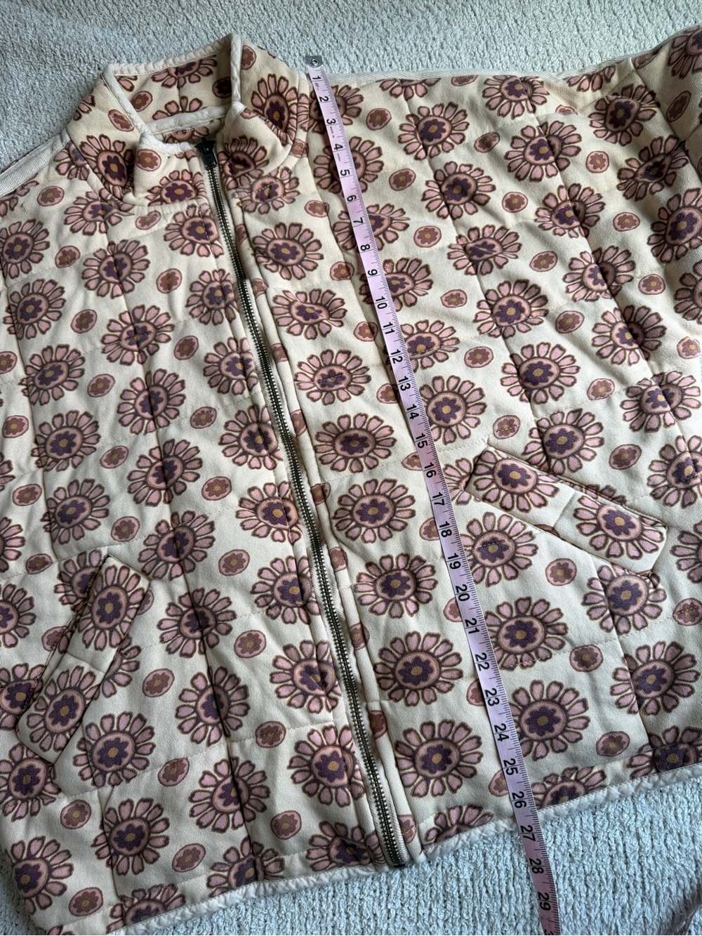 Free People Printed Dolman Quilted Knit Jacket Medium - Picture 5 of 9